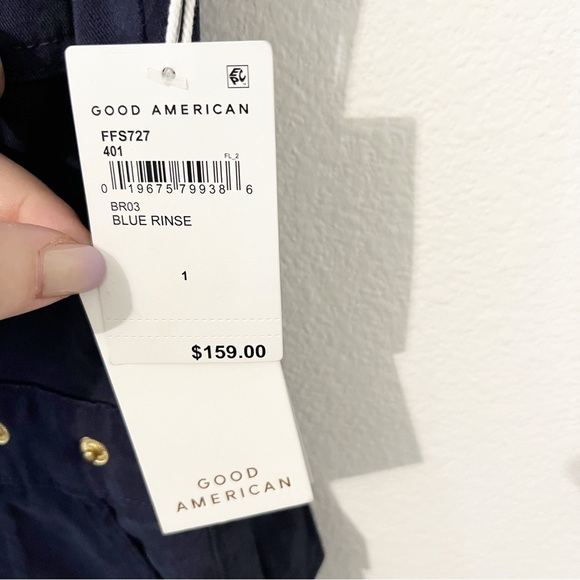 NWT NEW Good American Fit For Success Jumpsuit Navy Blue Rise Size 1 / Small - Picture 7 of 7